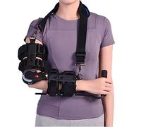 Hinged Elbow Braces, Tennis Elbow,Adjustable Telescoping Post Op Arm Splint with Sling Stabilizer,Night Sleep Support for Men and Women,Left(Right)