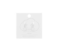 Hinged Heart Hoop Earrings (Silver Plated Brass)