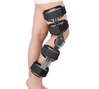 Hinged Knee Brace Adjustable Post Op Knee Immobilizer Support for ACL MCL PCL Injury Meniscus Tear Arthritis and Recovery with Side Stabilisers for Men Women