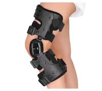 Hinged Knee Brace for Post-Op & Fracture Recovery - Multi-Angle Support (0-90°) with Varus Valgus Correction, One Size Fits Most for Walking & Mobility