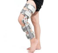 Hinged Knee Brace Post Op Knee Immobilizer for Meniscus Injury Recovery and Stabilized Support, Adjustable ROM Knee Support with Side Stabilizers for Men and Women