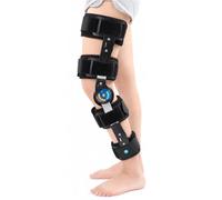 Hinged Knee Brace ROM Adjustable Post Op Knee Support Orthosis, Orthopedic Stabilizer Immobilizer for Left and Right Leg Recovery, ACL MCL Surgery for Men Women