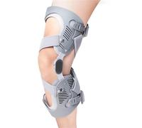 Hinged Knee Support Brace Immobilizer for Daily Activities Sports Stability, Flexible Adjustable Compression with Dual Straps, Lightweight Breathable Design for Men Women Comfort Fit(Right)