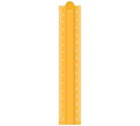 Hinged Measuring Ruler for Straight and Angled Layout, Gold | Two Arms Joined At the Center Hinge, Visible Measurement References, Folding Form for Workpieces and Surfaces