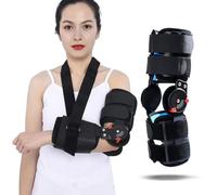 Hinged ROM Elbow Brace,Adjustable Post Elbow Brace Stabilizer Splint Arm Injury Recovery Support After Surgery,Ligament and Tendon Repairs,Surgical Repair of a Fracture and Biceps Repair(Ambidextrous)