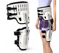 Hinged ROM Hip Abduction Brace, Adjustable Hip Stabilizer for Sciatica Pain Relief and Post Op Support, Orthosis Joint Protection Fixation for Men and Women(S)
