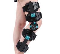 Hinged Rom Knee Brace, Adjustable Post Op Knee Immobilizer for Recovery Stabilization, ACL, MCL and PCL Injury, Medical Orthopedic Support Stabilizer After Surgery for Left and Right Leg