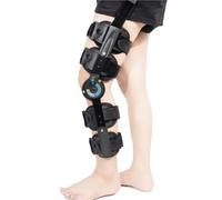 Hinged ROM Knee Brace for Post Op Recovery and ACL MCL PCL Injury Support, Adjustable Knee Immobilizer with Side Stabilizers, Telescoping Leg Stabilizer for Men and Women