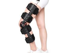 Hinged ROM Knee Brace Immobiliser for Knee Pain Post Op Recovery Adjustable Orthopaedic Support for Meniscus Tear Torn ACL M nd Arthritis Men Women