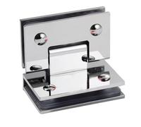 Hinged Shower Doors Glass Door Hinge 90/135/180 Degrees Wall-to-Glass Hinge Suitable for 8-12 mm Glass(90 Degree Glass to Glass)