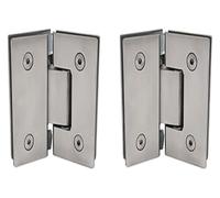 Hinged Shower Doors Glass Door Pivot Hinges for Shower Door 304 Stainless Steel 4mm 90/135/180Deg 45kg 8-12mm(135°)