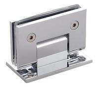 Hinged Shower Doors Pivot Hinge, Heavy Duty, 90 Degree Wall to Glass Cabinet clamp, Shower Door(Chrome)