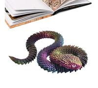 Hinged Snake Figure - Realistic Joker Movable Sculpture with Movable Segments, Fun Surprise Toy | Long Lasting Playful Decorative Item for Table, Bedroom, Office Interior