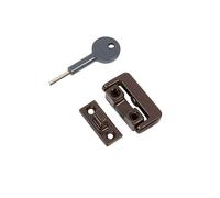 Hinged Window Lock in Brown Finish & Dimensions 87mm x 31mm x 154mm