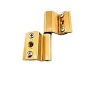 Hinges 1 pcs Aluminum Alloy Door and Window Hinge Broken Bridge Heat Insulation Flat Open Hardware Folding Thickened Hinges for Furniture(Golden-45mm Right)