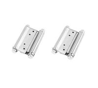 Hinges 2pcs Stainless Steel Double Spring Hinge, Double Opening Automatic Closing Door Hinge Grille Door Hardware
