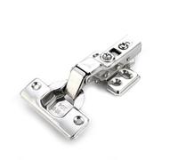 Hinges 4Pcs Stainless Steel Soft Close Hydraulic Hinge Damper Buffer for Cabinet Cupboard Door(Half Overlay)