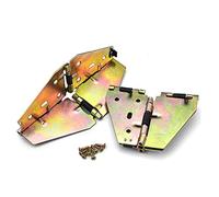 Hinges,Door Hinge,2Piece/Square Table Change Round Table Support Folding Dining Table Cross Spring Hinge,180 Degree Desktop Flap Furniture Butterfly Hinge(L)