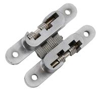 Hinges Invisible Loops Concealed Cross Door Hinge Bearing Wooden Box Folding Window Furniture Supported Loop(Sliver 19x95mm)