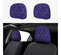 Hingor 2 Pack Haunted Mansion Print Universal Car Headrest Cover Elastic, Cute Stylish Car Seat Head Rest Cover Protector, Interior Front & Rear Seat Headrest Pads Decor For Womens Car Suv Auto