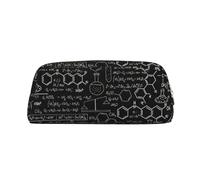 Hingor Abstract Science Chemistry Illustration 3D Print Fashion Stationery Pencil Bag Toiletry Pouch with Zipper for Cosmetics, Stationery, Purse, Pencil Case - Travel