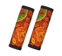 Hingor Adherent Eukaryotic Cells Seen Through A Microscop Print Comfortable Neoprene Luggage Handle Wrap Suitcase Handle Cover, (Pack of 2)