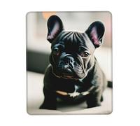 Hingor Adorable French Bulldog print Mouse Pad with Stitched Edges, Premium-Textured Mouse Mat Pad, Non-Slip Rubber Base Mousepad for Gaming Laptop Computer