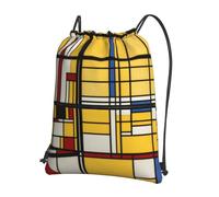 Hingor African Mud Cloth Tribal Print Drawstring Backpack String Bag Sackpack Cinch Water Resistant For Gym Shopping Sport Yoga