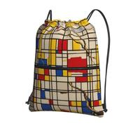 Hingor African Mud Cloth Tribal Print Drawstring Backpack String Bag Sackpack Cinch Water Resistant For Gym Shopping Sport Yoga