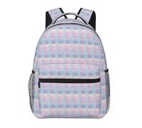 Hingor Colorful Mermaid Scale Print Unisex Leisure Backpack Lightweight Travel Work Everyday Use Weekend Getaways