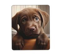 Hingor cute Labrador Dog 1 print Mouse Pad with Stitched Edges, Premium-Textured Mouse Mat Pad, Non-Slip Rubber Base Mousepad for Gaming Laptop Computer