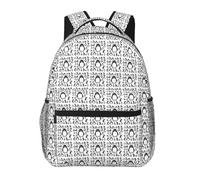 Hingor Cute Penguin Print Unisex Leisure Backpack Lightweight Travel Work Everyday Use Weekend Getaways