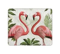 Hingor Flamingos On White Print Mouse Pad, Office Home Personalized Mouse Mat Design, Waterproof Mousepad, Non-Slip Rubber Base Computer Mouse Pads For Wireless Mouse