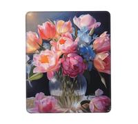 Hingor Flower Diamond print Mouse Pad with Stitched Edges, Premium-Textured Mouse Mat Pad, Non-Slip Rubber Base Mousepad for Gaming Laptop Computer