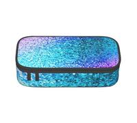 Hingor Glitter Sequin Spot Print Pencil Case for Girls Boys, Large Capacity Pencil Case Pouch with 3 Compartment, Stationery Storage Organizer for Women Men Adults School Office College Students
