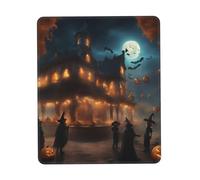 Hingor halloween carnival party print Mouse Pad with Stitched Edges, Premium-Textured Mouse Mat Pad, Non-Slip Rubber Base Mousepad for Gaming Laptop Computer