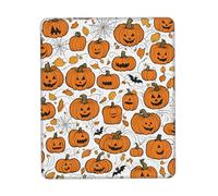 Hingor Halloween Pumpkin Patterns print Mouse Pad with Stitched Edges, Premium-Textured Mouse Mat Pad, Non-Slip Rubber Base Mousepad for Gaming Laptop Computer