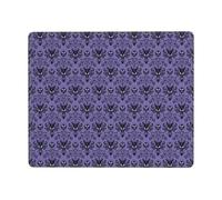 Hingor Haunted Mansion Print Mouse Pad With Stitched Edge Premium Textured Smooth Precise Operation Waterproof Washable Non-Slip Rubber Base Desktop Protection Mat 9 X 7 Inch