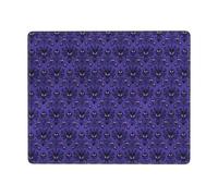 Hingor Haunted Mansion Print Mouse Pad With Stitched Edge Premium Textured Smooth Precise Operation Waterproof Washable Non-Slip Rubber Base Desktop Protection Mat 9 X 7 Inch
