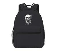 Hingor Horror Ghost Skull Print Unisex Leisure Backpack Lightweight Travel Work Everyday Use Weekend Getaways