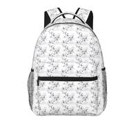 Hingor Japanese Crane Print Unisex Leisure Backpack Lightweight Travel Work Everyday Use Weekend Getaways
