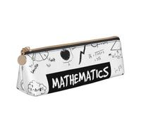 Hingor Mathematics Print Print Stylish and Practical Pencil Case Large Capacity Triangle Pencil Pouch with Zipper