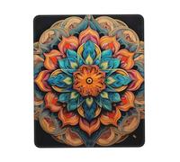Hingor Medallion Multi print Mouse Pad with Stitched Edges, Premium-Textured Mouse Mat Pad, Non-Slip Rubber Base Mousepad for Gaming Laptop Computer