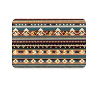 Hingor Native American Pattern Print Highly Absorbent Microfiber Door Mat And Pet Rug (60x40cm), Non Slip Thick Washable Area And Bath Mat Soft For Kitchen Bathroom