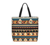 Hingor Native American Pattern Print Totes Bag Handbag Crossbody Bag Large Capacity Shoulder Bags With Zipper For Women Ladies Girls School,College,Shopping,Work