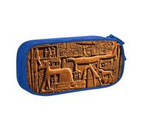 Hingor Native American Print Pencil Case, Large Capacity Pen Case Bag Pouch Holder Stationery Desk Organizer with Zipper for School & Office Supplies