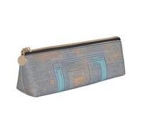 Hingor Programming Code Print Stylish and Practical Pencil Case Large Capacity Triangle Pencil Pouch with Zipper