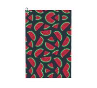 Hingor Red Watermelon Print Funny Golf Towel - Humorous Golf Towel For Golf Bags, Perfect Golf Gifts & Accessories For Men And Women Golfers