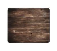 Hingor Rustic Old Barn Wood Print Mouse Pad, Office Home Personalized Mouse Mat Design, Waterproof Mousepad, Non-Slip Rubber Base Computer Mouse Pads For Wireless Mouse