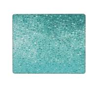 Hingor Small Dot Tiles Shape Print Mouse Pad With Stitched Edge Premium Textured Smooth Precise Operation Waterproof Washable Non-Slip Rubber Base Desktop Protection Mat 9 X 7 Inch